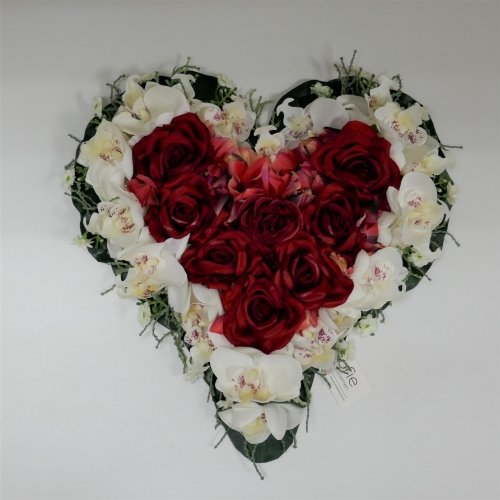 Hartje, warm rood-wit