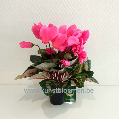Kunstbloemen - Cyclame donker roze kunstbloemen.be