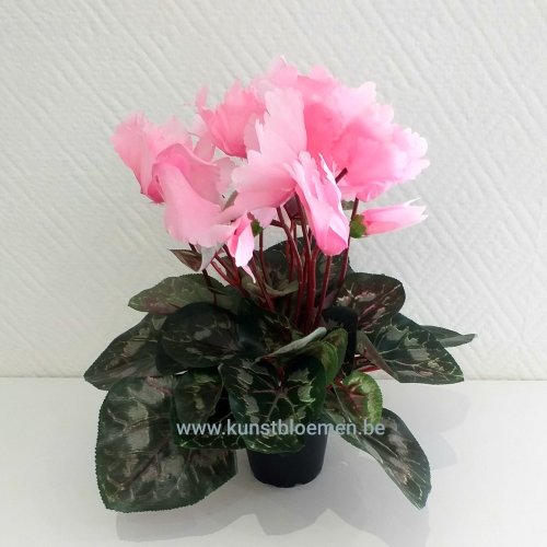 Kunstbloemen - Cyclame licht roze kunstbloemen.be